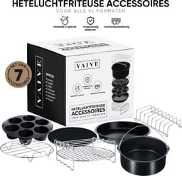 VAIVE Heteluchtfriteuse Accessoires Set - Geschikt voor alle Airfryer XL en XXL - ⌀ 20 cm — thumbnail 8