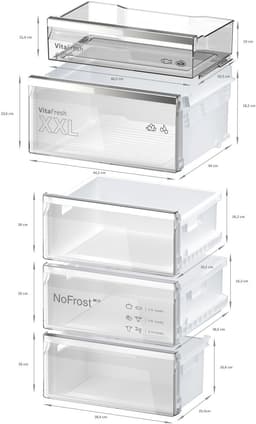 Bosch KGN39AIAU - Serie 6 - Koelkast - Koel-vriescombinatie -RVS - Energielabel A - Zeer stil - Total No Frost - Nooit meer ontdooien - Extra veel ruimte voor versproducten metVitaFresh XXL — thumbnail 19