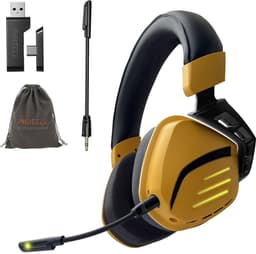 Phreeze GHW3 Gaming Headset met Microfoon - Bluetooth + 2.4Ghz USB C + USB A Dongle - Draadloos - RGB - 7.1 3D Surround Sound - Ultra Low Latency - Geschikt voor PS5, PS4, Nintendo Switch / Switch 2 , PC Headsets PS5 — thumbnail 1