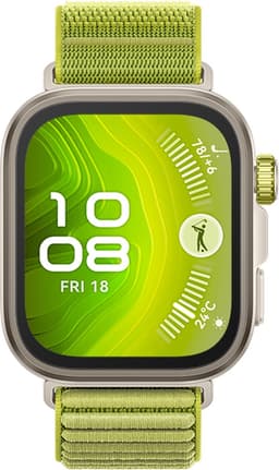HUAWEI WATCH FIT 4 Pro - Groen geweven horlogeband | Ultra slank design | ECG Functie | Geavanceerde sportmodi | Tot 10 dagen batterijduur | Compatible met iOS & Android — thumbnail 1
