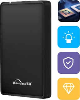 Voltano 750 GB Compacte Externe Harde Schijf - Windows  - Zwart - USB 3.0 — thumbnail 1