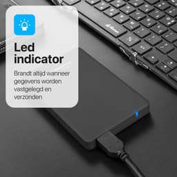 Voltano 750 GB Compacte Externe Harde Schijf - Windows  - Zwart - USB 3.0 — thumbnail 4
