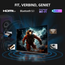 CHiQ U43QST - Smart TV 43 Inch - QLED Pro Google TV - UHD 4K - Randloos Metal Design - Dolby Audio - Nieuw — thumbnail 5