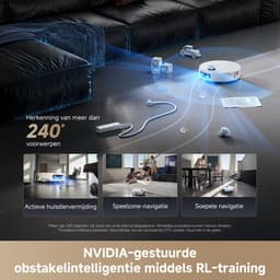 Aqua10 Ultra Roller Complete White - Robotstofzuiger met dweilfunctie – 30.000Pa Zuigkracht – AquaRoll™ & ThermoHub™ 100°C zelfreiniging – Tapijtveilig & slim Omnesight™ 2.0 navigatie – Voor harde vloeren & drempels — thumbnail 12
