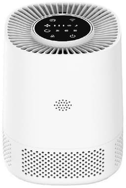 Luchtreiniger – air purifier – vervangbaar H13 HEPA filter en koolstof filter – 102m3/u – indicatie luchtkwaliteit – tegen stof, allergie, dierenharen, huisstofmijt en kooklucht – 3 snelheden, slaapstand en automatische stand – slimme luchtzuiveraar — thumbnail 1
