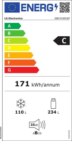 LG - Koelvriescombinatie GBV3100CEP DoorCooling Wijnrek Multi Airflow — thumbnail 2
