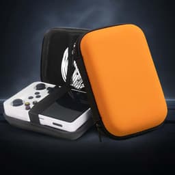 Externe harde schijfbehuizing met harde schijfvak voor 2,5-inch draagbare harde schijf HDD SSD, oranje, binnenverdeler met beschermhoes voor harde schijf van gaas — thumbnail 5