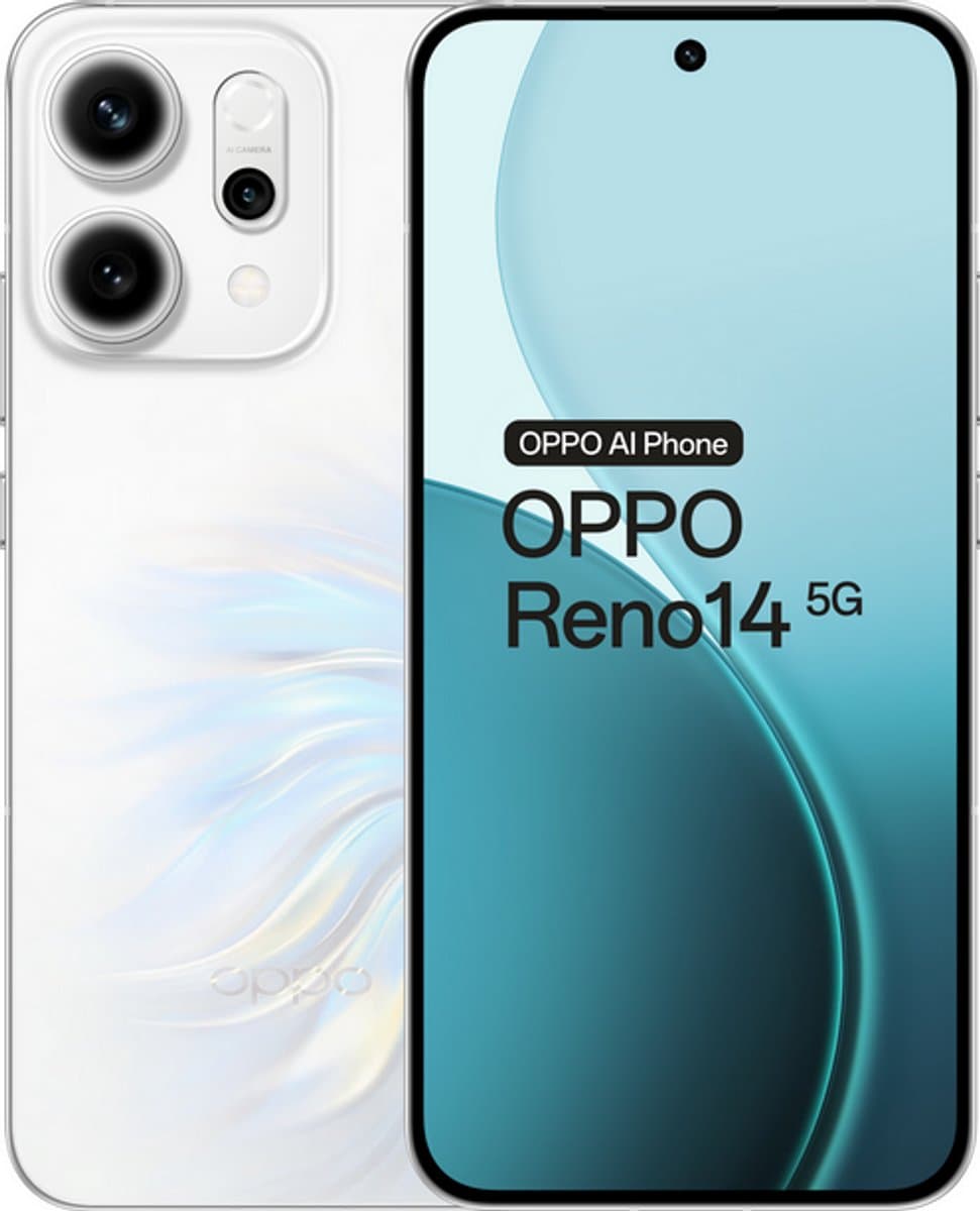 Oppo Reno14 5G - 12/256GB - Opal White — afbeelding 1