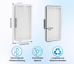 2 HEPA Airclean Plus 50 filters voor Miele Complete C3 Powerline, S8340 stofzuigerfilters - Air Clean SF-HA 50 voor Complete C2 C3 Compact C1 C2 - 2 stuks stofzuigerreserveonderdelen accessoires van — thumbnail 2
