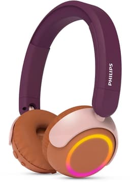 PHILIPS TAK4200MP 4200-serie On Ear draadloze opvouwbare hoofdtelefoon voor kinderen - 45 uur afspeeltijd, beperkt volume, Audio delen, laadkabel meegeleverd - Ambiant verlichting - Magenta Paars — thumbnail 9
