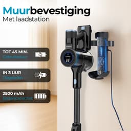 Sanovy Turbo Flex X28 Steelstofzuiger Draadloos - Zonder Zak - Op Accu - 350W - 28Kpa - Met Opzetstukken - Draadloze Stofzuiger Zonder Zak — thumbnail 7