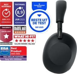 Sony WH-1000XM6 - Draadloze koptelefoon met Noise Cancelling - Zwart — thumbnail 2