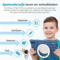 ATouch Kindertablet Tab 10 Pro - Vanaf 3 jaar - Kinder Tablet - 10 Inch - Ouderlijk Toezicht - Tablet Kinderen - 6000 mAh Batterij - Kids Tablet - 128GB+64SD - Octa Core - Navy — thumbnail 13