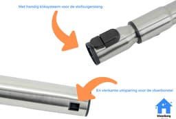 Kleanburg® Geschikt voor Miele Complete C3 - Onderdelen Set – Slang, Telescoopbuis & Parketborstel — thumbnail 6