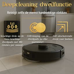 SwayTosh Nobilenta V2 – Robotstofzuiger Met Dweilfunctie – 10.000Pa – 2025 – AI Intelligence – Zelfreinigend Station & Auto-Dweilpad Reiniging – Drempels Tot 3 Cm – Volledig Beheer Via App – Robotstofzuiger Met Laadstation — thumbnail 3