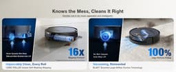 ECOVACS - DEEBOT X9 PRO OMNI BLACK - Robotstofzuiger met Dweilfunctie - 16.600 Pa zuigkracht- Zelfreinigende Robotstofzuiger met Warmwater – Dweilsysteem - Automatisch Leegstation - Geschikt voor dierenharen — thumbnail 2