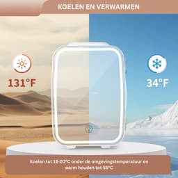 Skincare Fridge 4L - Organizer - Make up Koelkast - Beauty Fridge - Wit — thumbnail 5