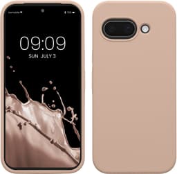 kwmobile telefoonhoesje geschikt voor Google Pixel 9a - Hoesje met siliconen coating - Smartphone case in oudroze — thumbnail 1