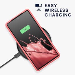 kwmobile telefoonhoesje geschikt voor Google Pixel 7a - Hoesje met siliconen coating - Smartphone case in Pastelkleurig koraal — thumbnail 6