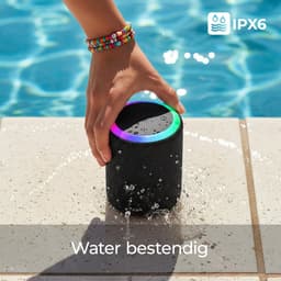 Sonume Go - Draadloze Bluetooth Speaker - 8 Uur Batterij - 360° Sound - Compact - Krachtig Geluid - Diepe Bass - IPX6 Waterproof - Zwart — thumbnail 6