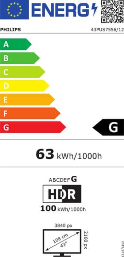 Philips 43PUS7556/12 - 43 inch - 4K LED - 2021 — thumbnail 2