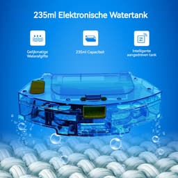 LIECTROUX X6 – Robotstofzuiger met Dweilfunctie – 6500Pa Sterke Zuigkracht – LDS LiDAR Navigatie & Uitgebreide Mapping – 2-in-1 Stof- en Waterreservoir – Virtuele Muren – Geschikt voor Tapijt & Dierenharen – App & Spraakbesturing — thumbnail 7