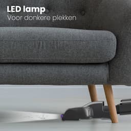 Auronic Steelstofzuiger Draadloos 220W - Draadloze Stofzuiger - HEPA Filter - Zelfstaand - Op Accu - Zonder Zak - Kruimeldief - Vacuum Cleaner - Grijs/Paars — thumbnail 6