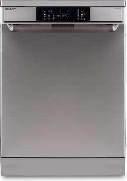 Sharp QWNA1DF45EIEU - Vrijstaande vaatwasser - 60cm - Energielabel E - Topsproeier - Besteklade - RVS deur — thumbnail 1
