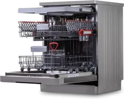 Sharp QWNA1DF45EIEU - Vrijstaande vaatwasser - 60cm - Energielabel E - Topsproeier - Besteklade - RVS deur — thumbnail 3
