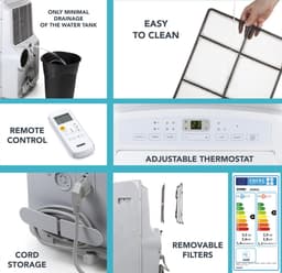 DOMO DO361A Airco - Verwarmingsfunctie - 12000 BTU — thumbnail 9