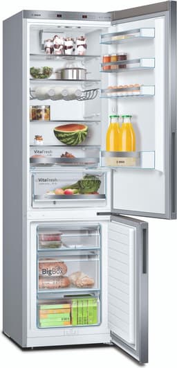 Bosch KGE39ALCA - Serie 6 - koel-vriescombinatie - VitaFresh: houdt etenswaren langer vers in gekoelde lades - RVS — thumbnail 4