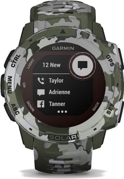Garmin Instinct Solar - Smartwatch - Robuust GPS Sporthorloge - Zon Oplaadbaar - 45mm - Groen Camo Edition — thumbnail 16