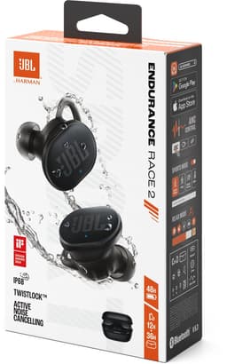 JBL Endurance Race 2 - Sport Oordopjes - Draadloos Bluetooth - Noise Cancelling - In-ear True Wireless - 48 uur - IP67 - Zwart — thumbnail 7