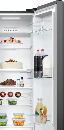 Hisense RS711N4AFE - Amerikaanse koelkast - Energielabel E - 550L - No-Frost - Freezer Convert - Fast Freeze - Zwart - 38dB - LED-display — thumbnail 12