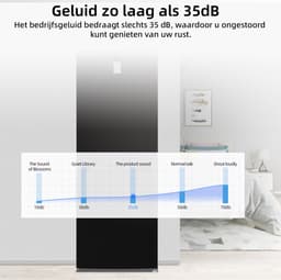 CHiQ FBM351NEI42 - Koel-vriescombinatie - 356 Liter - No Frost - Stil 35dB - Inverter Compressor - Digitaal LED Display - 12 Jaar Garantie op Compressor - D Energielabel — thumbnail 5