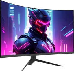 KTC H32S17F 32'' Curved Gaming Monitor, 1920*1080 HVA Paneel, 240Hz Refresh Rate, 125% sRGB, 3500:1 Contrastratio, Adaptive Sync, HDR10, 3ms Reactietijd, 2*HDMI2.0 1*DP1.4 1*USB2.0 1*Audio, VESA Montage, Verstelbare Kanteling, Weinig Blauw Licht — thumbnail 2