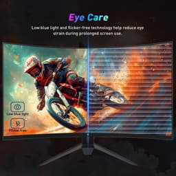 KTC H32S17F 32'' Curved Gaming Monitor, 1920*1080 HVA Paneel, 240Hz Refresh Rate, 125% sRGB, 3500:1 Contrastratio, Adaptive Sync, HDR10, 3ms Reactietijd, 2*HDMI2.0 1*DP1.4 1*USB2.0 1*Audio, VESA Montage, Verstelbare Kanteling, Weinig Blauw Licht — thumbnail 15