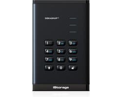 iStorage diskAshur3 HDD – externe harde schijf – 500GB – USB – 256-bit – Zwart