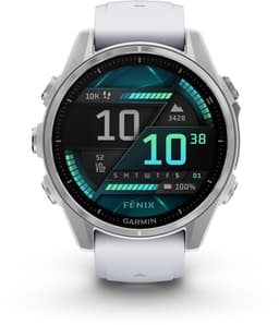 Garmin fenix 8 - Multisport Smartwatch - AMOLED-Scherm - 43mm - Zilverkleurig/Wit — thumbnail 1