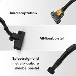 AG3400 Stofzuiger Zonder Zak - Stofzuigers - Vacuum Cleaner Zakloos - Geschikt Voor Dierenharen - Extra Lange Kabel - 850W - Sterke Zuigkracht - Zwart/Goud — thumbnail 16