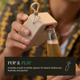 House of Marley Roots bluetooth speaker - Draadloze compacte speaker - Ingebouwde Flesopener - Quickcharge - Waterproof - 10 uur Batterijduur - Gemaakt van Duurzame Materialen - Cream — thumbnail 12