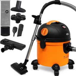 Monzana Stofzuiger Nat & Droog - 1200W 15L Container – Zwart/Oranje — thumbnail 5