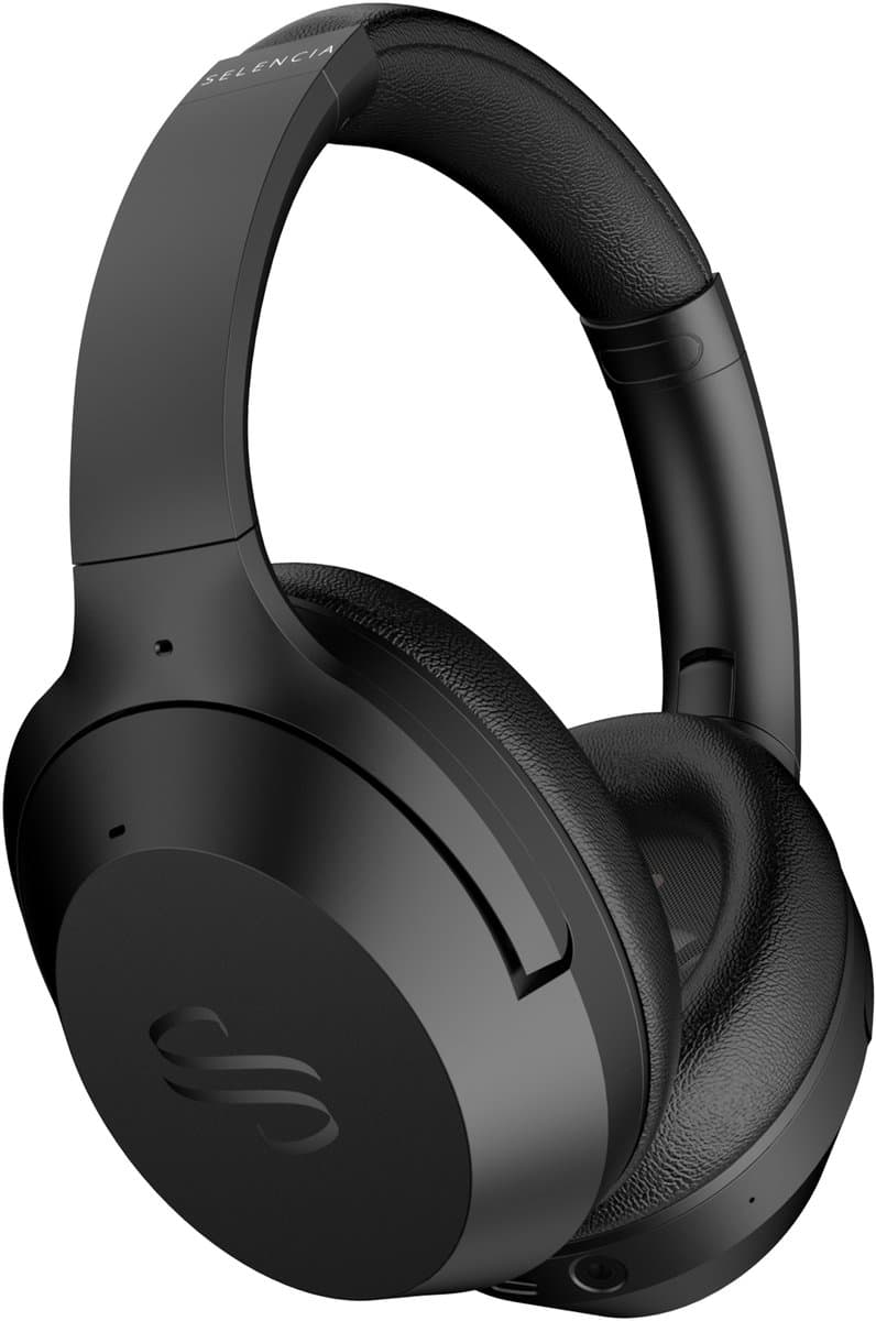 Selencia Urban Play Koptelefoon - Draadloze Koptelefoon met Active Noise Cancelling - Bluetooth Headphones - Midnight Black — afbeelding 1