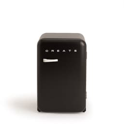 CREATE - Koelkast in retrostijl - Zwart - Handvat Gebroken wit - FRIDGE RETRO 107L — thumbnail 1