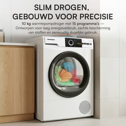 Heinner Warmtepompdroger – 10 KG – Wasdroger – 15 Programma’s – LED Display – Wit — thumbnail 7