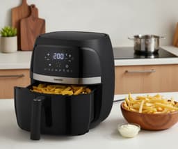 Tomado TAF3202B - Airfryer - Heteluchtfriteuse - 3,2 liter inhoud - Digitaal display - 500 gr friet - PFAS vrij - Beste Koop - Aug & nov 2024 — thumbnail 2
