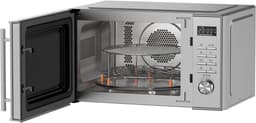 Inventum MN237CS Combimagnetron - 23L - 900W - Hetelucht- en grillfunctie - 10 kookprogramma's - 4 combistanden - Ontdooifunctie - Kinderslot - Zilver — thumbnail 2
