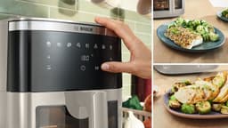 Bosch MAF671C0 Airfryer XXL - Serie 6 - 7,2L - Shake alarm - Kijkvenster - Warmhoudfunctie - 7 programma's - Tot 5 personen - Dark Cream — thumbnail 15