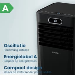 Auronic Mobiele Airco - 7.000 BTU - 3-in-1 - Airconditioning met 2 Raamafdichtingskits - Ventilator - Ontvochtiger - Tot 20m² - Zwart — thumbnail 5