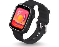 CosmoToys® Smartwatch Kinderen - Incl. Simkaart - 4G - GPS Horloge - Kinder Smartwatch - Tracker - Android - Kinderhorloge Jongen & Meisje - Videobellen - Camera - Zwart